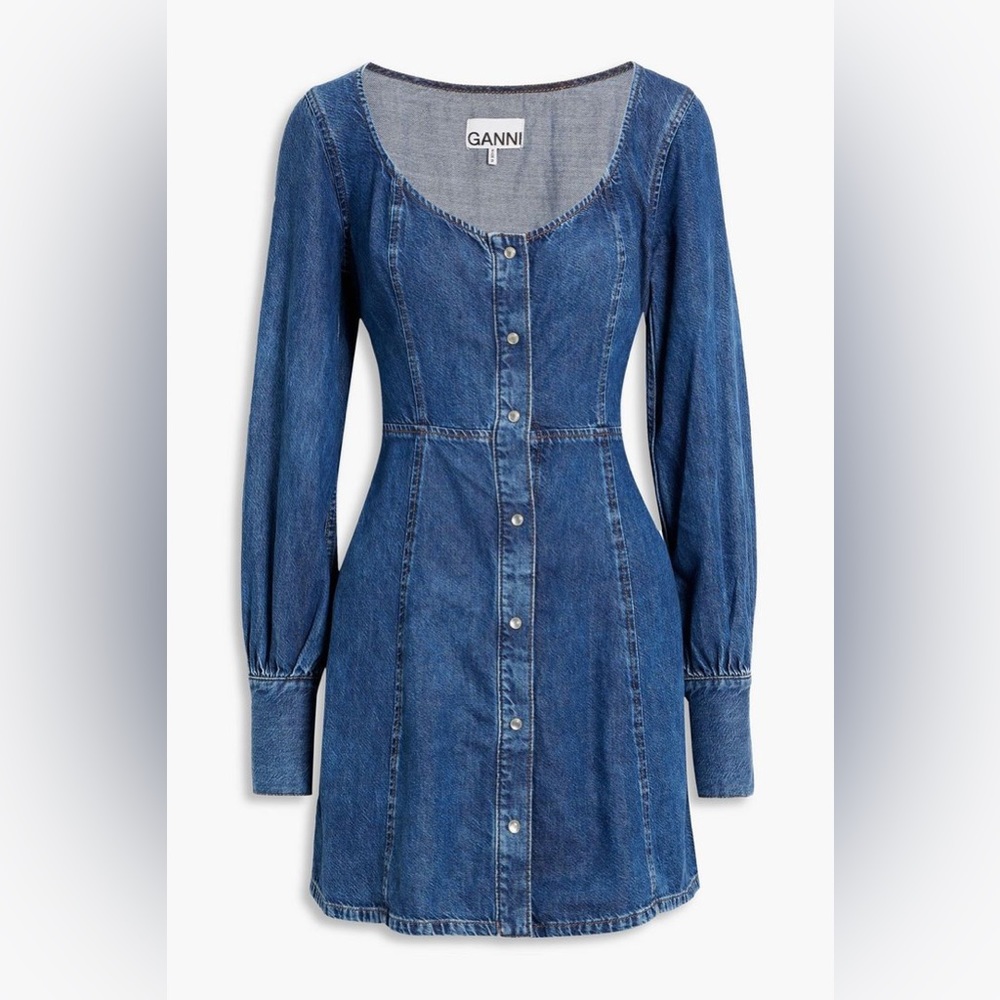 GANNI Denim mini dress